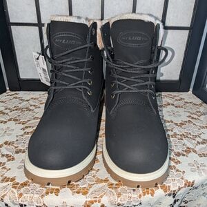 Lugz black boots size 10 new in box